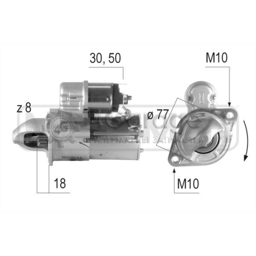 ERA 220615 Стартер OEM