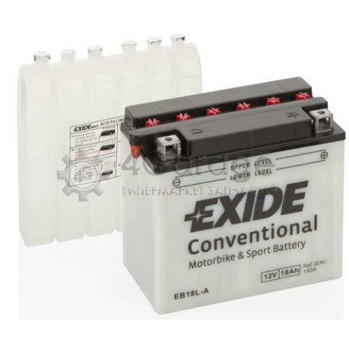 EXIDE EB18LA Аккумулятор автомобильный EXIDE EB18L A 18 Ач