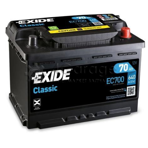 Аккумулятор автомобильный EXIDE EC700 70 Ач EXIDE EC700 в Ростове-на-Дону