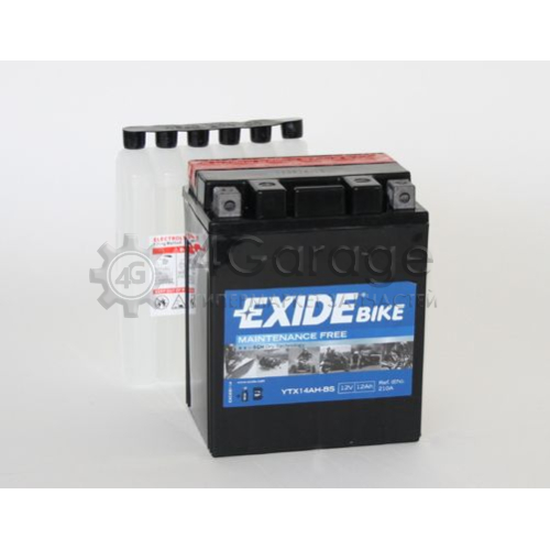 Аккумулятор автомобильный EXIDE ETX14AH BS 12 Ач EXIDE ETX14AHBS в Нижнем Новгороде