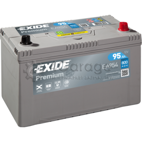 Стартерная аккумуляторная батарея PREMIUM *** EXIDE EA954 в Ростове-на-Дону