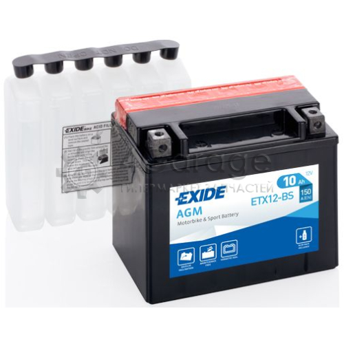 EXIDE ETX12BS Аккумулятор автомобильный EXIDE ETX12 BS 10 Ач