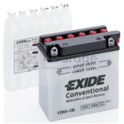 EXIDE 12N53B Стартерная аккумуляторная батарея EXIDE Conventional