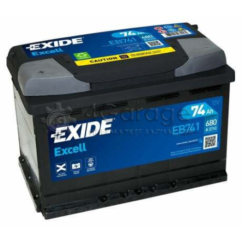 Аккумулятор автомобильный EXIDE EB741 74 Ач EXIDE EB741 в Москве