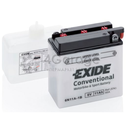 EXIDE 6N11A1B Стартерная аккумуляторная батарея EXIDE Conventional