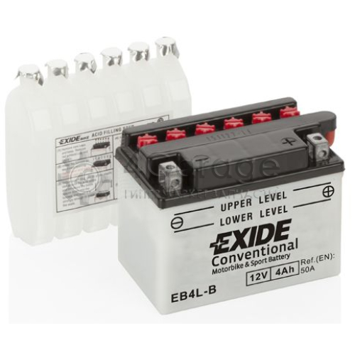 EXIDE EB4LB Аккумулятор автомобильный EXIDE EB4L B 4 Ач