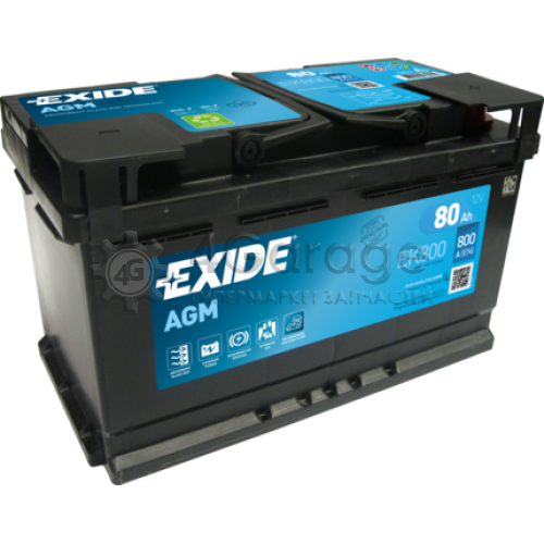 Аккумулятор автомобильный EXIDE EK800 80 Ач EXIDE EK800 в Нижнем Новгороде