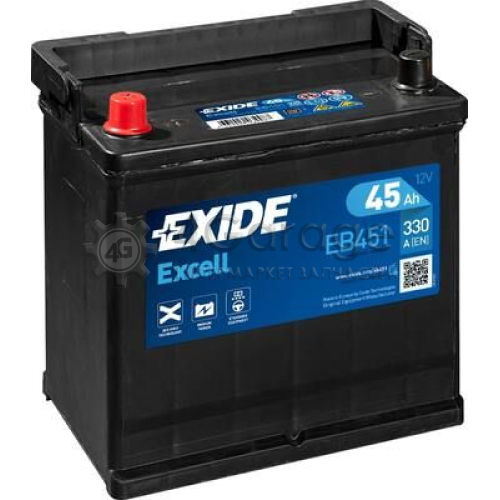 EXIDE EB451 Аккумулятор автомобильный EXIDE EB451 45 Ач