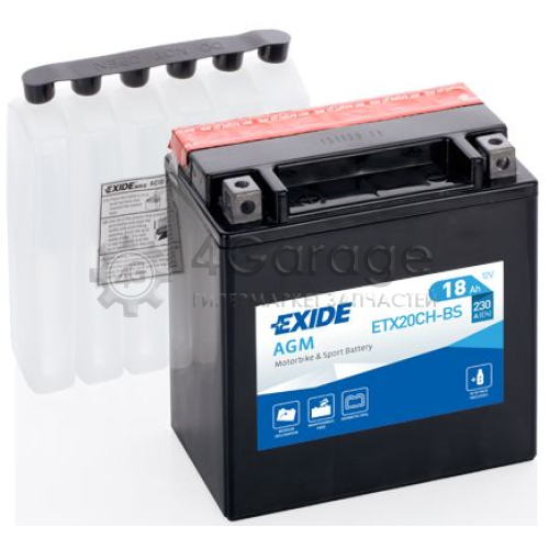 EXIDE ETX20CHBS Аккумулятор автомобильный EXIDE ETX20CH BS 18 Ач