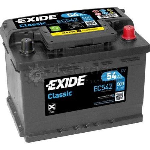 EXIDE EC542 Аккумулятор автомобильный EXIDE EC542 54 Ач в Красноярске