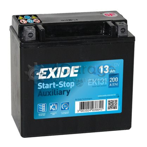 EXIDE EK131 Аккумулятор автомобильный EXIDE EK131 13 Ач