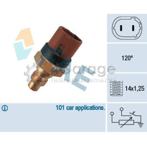 FAE 34100 Датчик температура охлаждающей жидкости