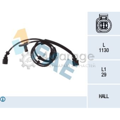 FAE 78029 Датчик частота вращения колеса