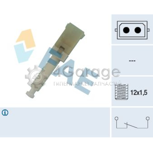 FAE 24560 Выключатель фонаря сигнала торможения