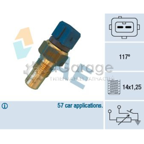 FAE 34440 Датчик температура охлаждающей жидкости