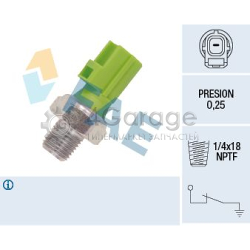 FAE 12613 Датчик давления масла