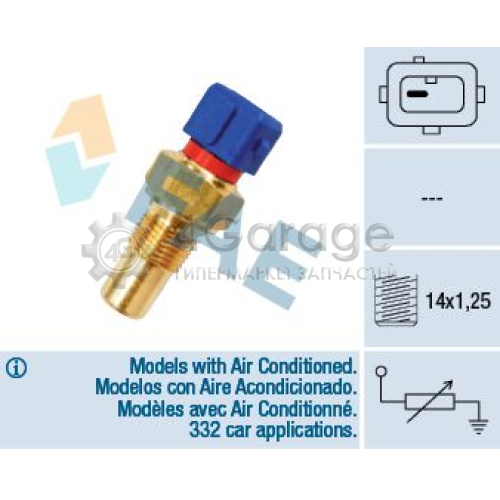 FAE 32290 Датчик температура охлаждающей жидкости