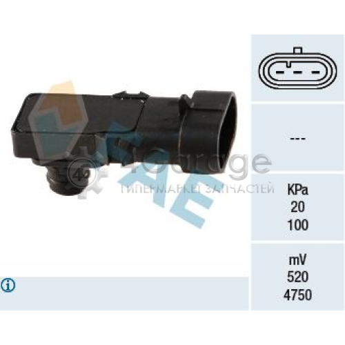 FAE 15016 Датчик давление во впускной трубе