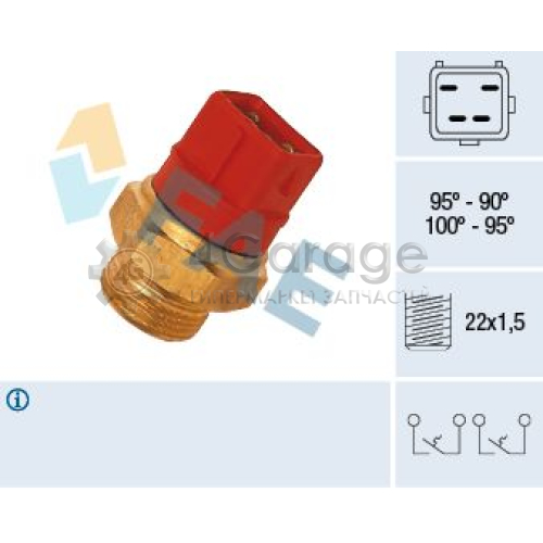 FAE 37960 Термовыключатель вентилятор радиатора