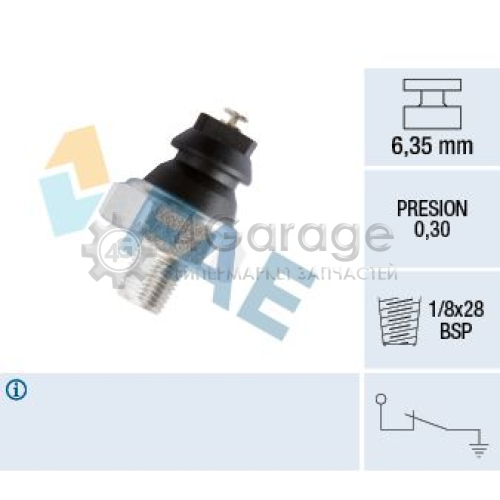 FAE 12240 Датчик давления масла