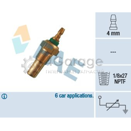 FAE 32470 Датчик температура охлаждающей жидкости