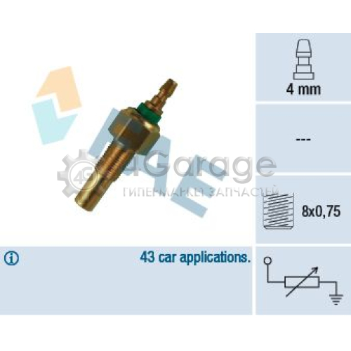 FAE 32170 Датчик температура охлаждающей жидкости