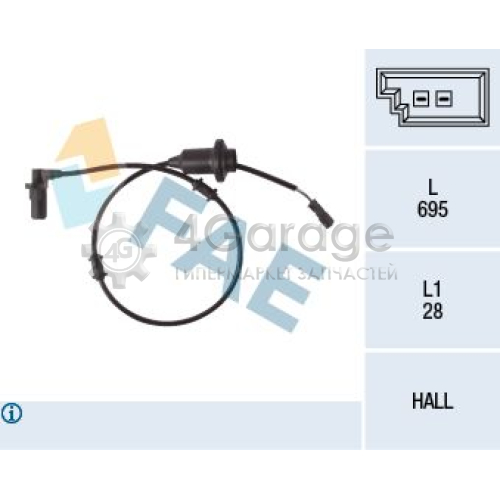 FAE 78108 Датчик частота вращения колеса