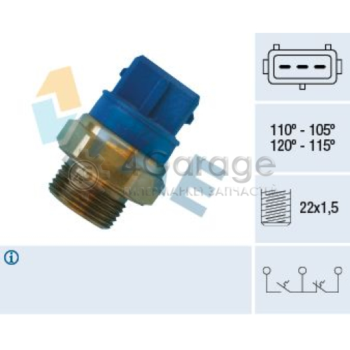 FAE 38330 Термовыключатель вентилятор радиатора