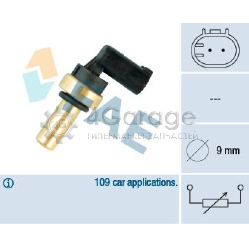 FAE 32705 Датчик температура охлаждающей жидкости