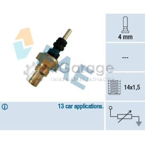 FAE 32250 Датчик температура охлаждающей жидкости