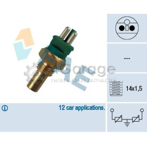 FAE 32510 Датчик температура охлаждающей жидкости