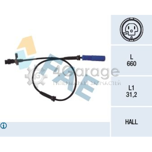 FAE 78045 Датчик частота вращения колеса