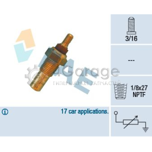 FAE 32020 Датчик температура охлаждающей жидкости