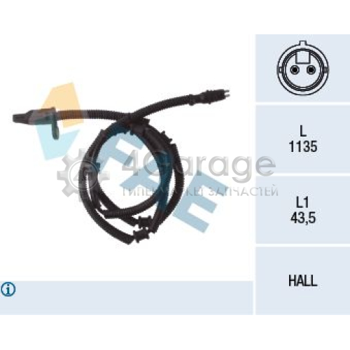 FAE 78056 Датчик частота вращения колеса