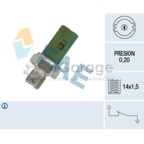 FAE 12630 Датчик давления масла
