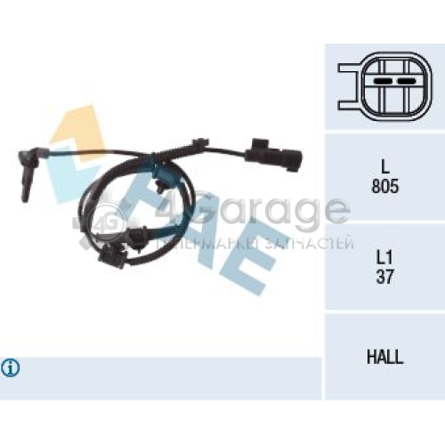 FAE 78110 Датчик частота вращения колеса