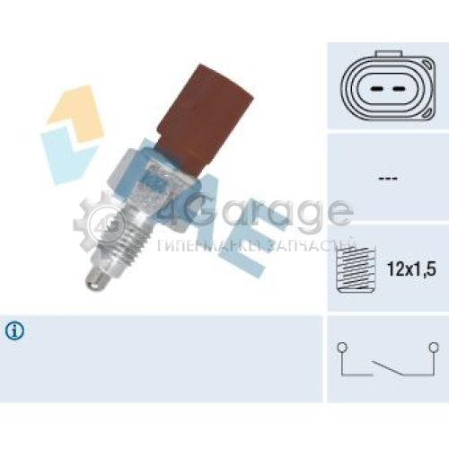 FAE 40675 Выключатель фара заднего хода