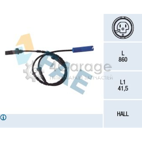 FAE 78046 Датчик частота вращения колеса