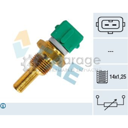 FAE 33190 Датчик температура головки цилиндров