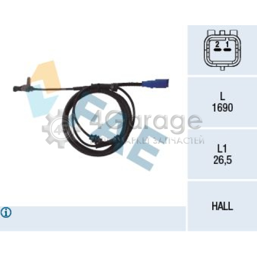 FAE 78098 Датчик частота вращения колеса
