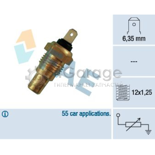 FAE 31580 Датчик температура охлаждающей жидкости