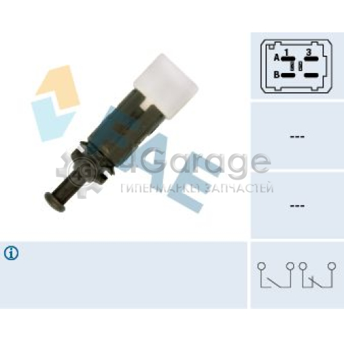 FAE 24895 Выключатель фонаря сигнала торможения