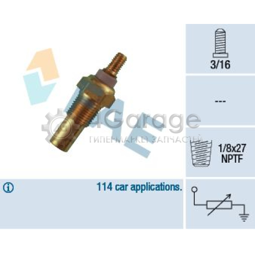 FAE 32190 Датчик температура охлаждающей жидкости