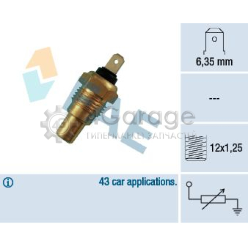 FAE 31650 Датчик температура охлаждающей жидкости