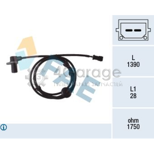 FAE 78083 Датчик частота вращения колеса