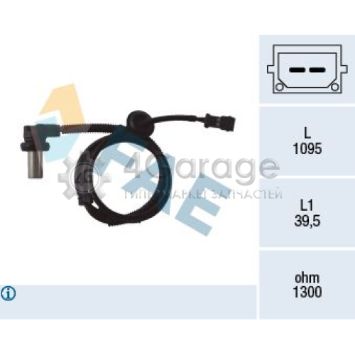 FAE 78062 Датчик частота вращения колеса