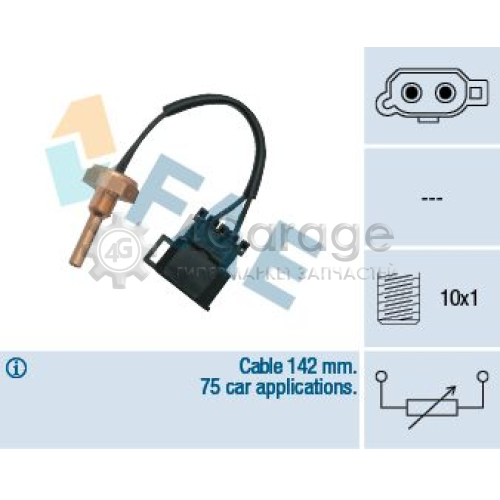 FAE 32370 Датчик температура охлаждающей жидкости