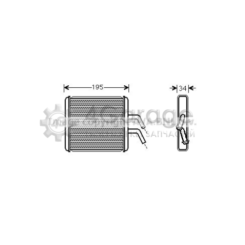 Теплообменник отопление салона AVA QUALITY COOLING KA6044 в Нижнем Новгороде