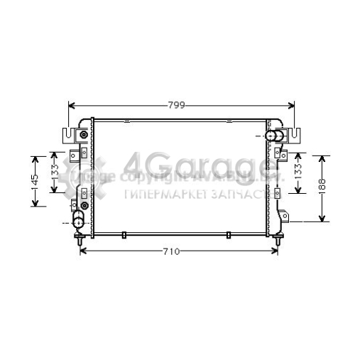 AVA QUALITY COOLING CR2011 Радиатор охлаждение двигателя