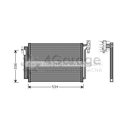 Конденсатор кондиционер AVA QUALITY COOLING BW5281D в Ростове-на-Дону